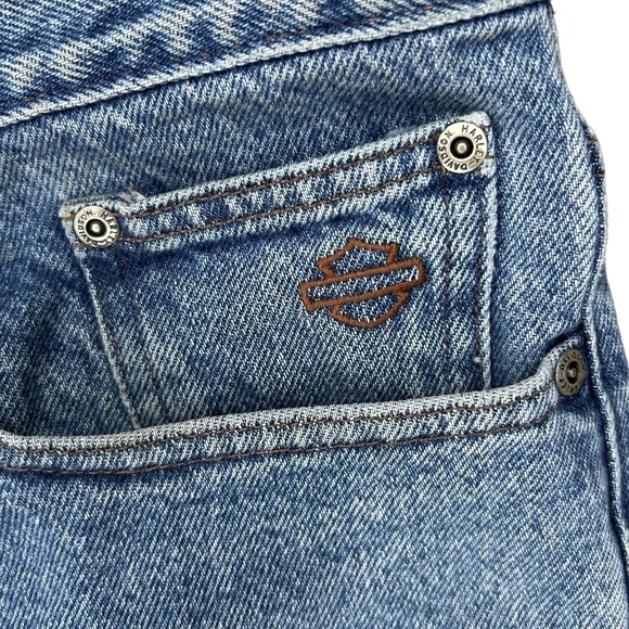 Harley Davidson‎ Jeans Mens 38 blue classic denim motoclothes biker pants - Picture 5 of 8